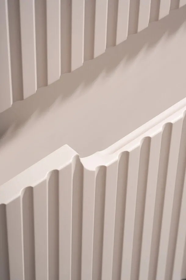 Závesná skrinka Nova Cashmere II s doskou 60 cm kašmírová/dub evoke