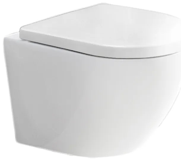 Mereo Mereo, WC závesné kapotované, RIMLESS, 490x370x360, keramické, vr. sedátka CSS115SN, MER-VSD82S2