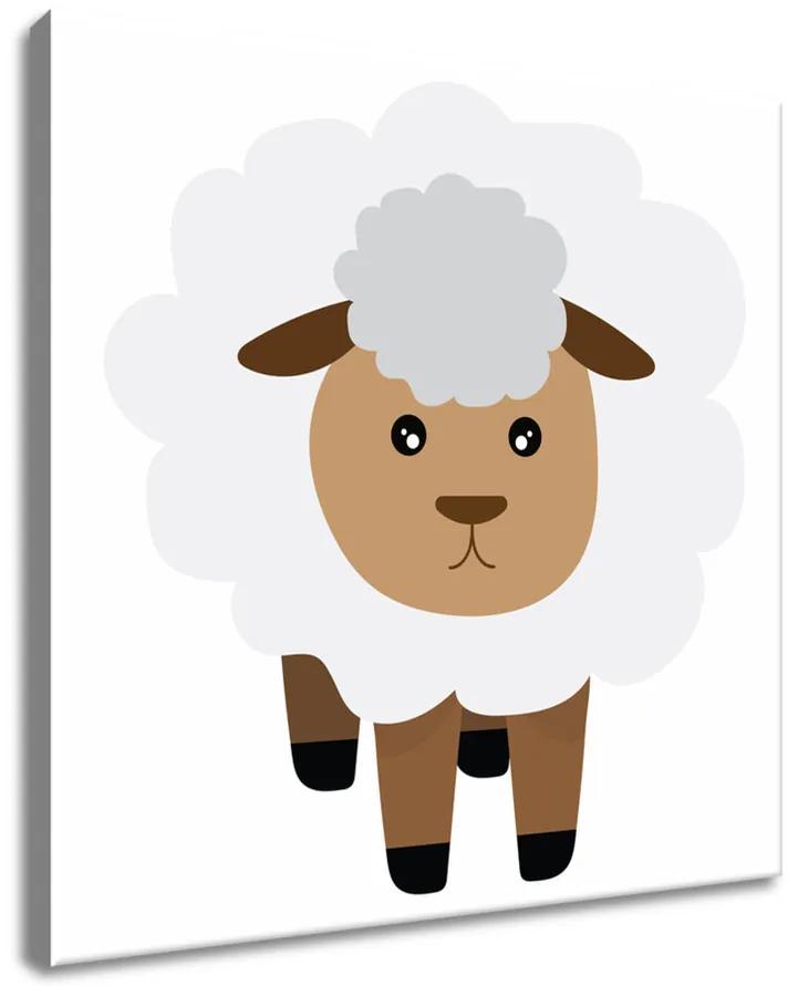 Gario Obraz na plátne Biela ovečka Rozmery: 30 x 30 cm
