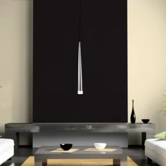 Minimalistické svietidlo Stylo 1 chróm