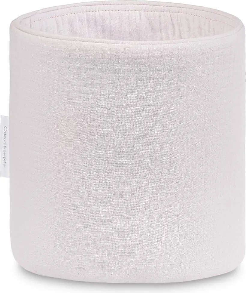 Mušelínový úložný košík svetlo fialová