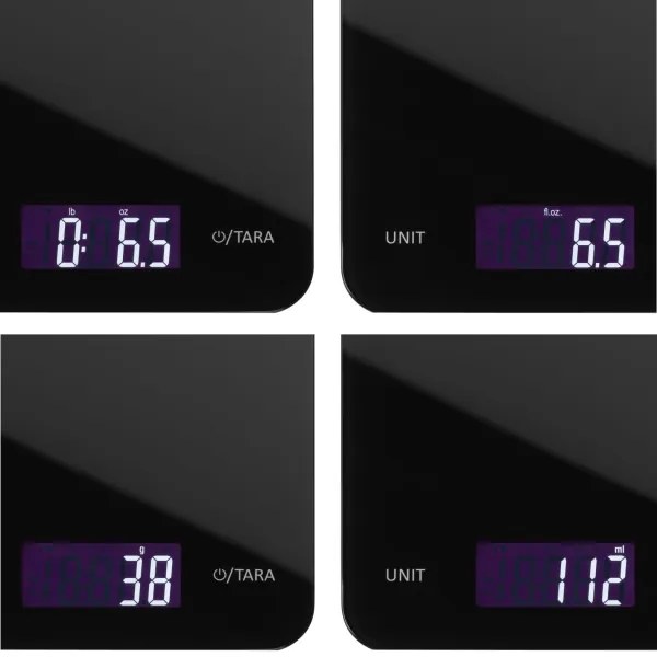 WMF - Kuchynská váha 2xCR2032 čierna