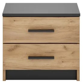 Nočný stolík TOD dub craft/čierna