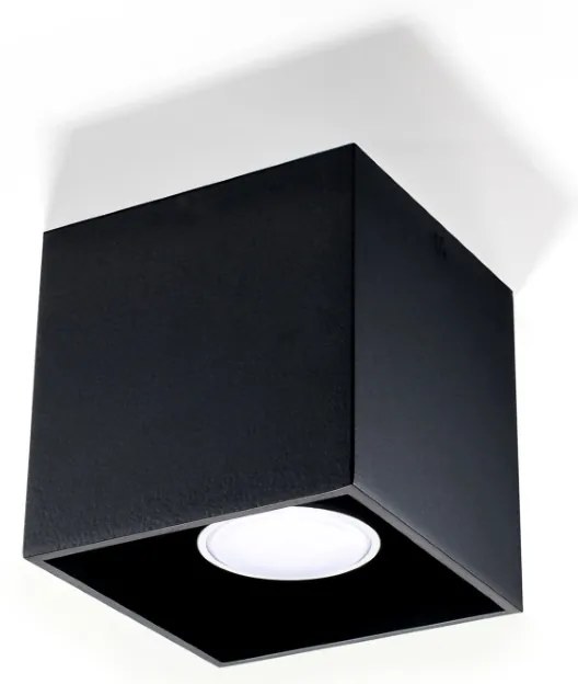 Stropné svietidlo Quad, 1x čierne kovové tienidlo