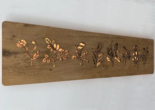 Svietiaci obraz Bylinky na batériu