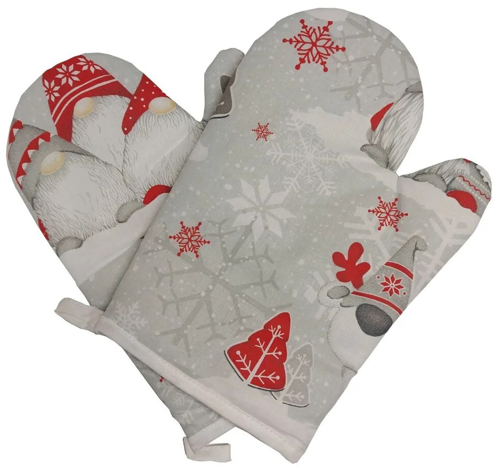 Chňapka CHRISTMAS Gnom red s magnetom