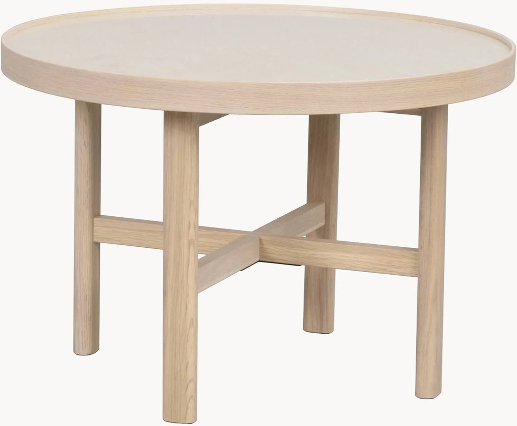 Okrúhly konferenčný stolík z dubového dreva Marsden, Ø 60 cm