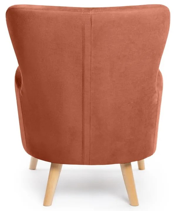 Kreslo ušiak v tehlovej farbe Noemye – Bonami Selection