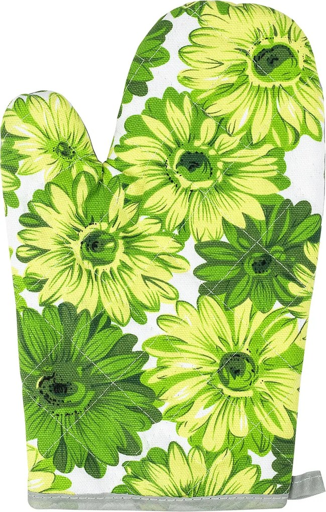 Jahu Chňapka Kvety zelená, 28 x 18 cm