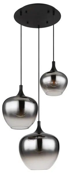 Globo 15548-3H - Luster na lanku MAXY 3xE27/40W/230V čierna