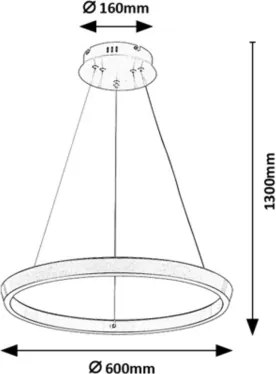 Rabalux 72402 - LED Stmievateľný luster na lanku NEVIRA LED/36W/230V 3000-6500K+DO