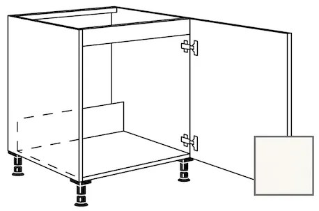 Kuchynská skrinka spodní Naturel Erika24 drezová 60x87x56 cm bílá lesk 450.SPUD60.R