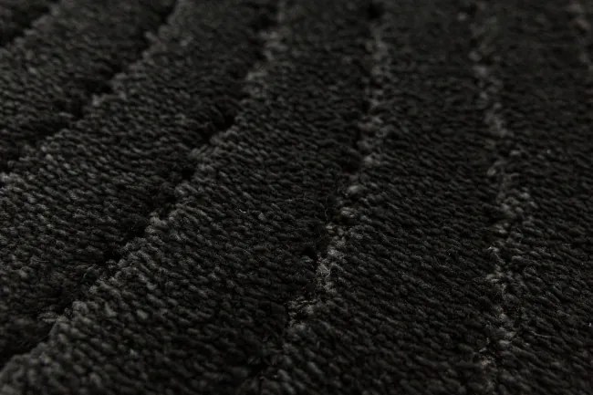 Kúpeľňový koberček Sara Black čierny, vlny