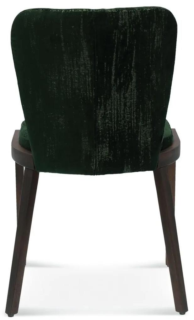 FAMEG Lava - A-1807 - jedálenská stolička Farba dreva: dub premium, Čalúnenie: koža L2