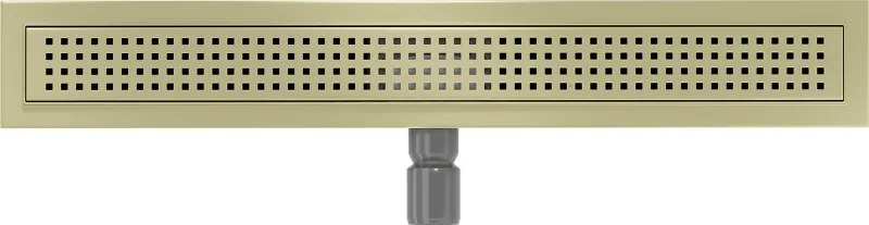 Mexen Flat, lineárny podlahový žľab 70 cm, M08, zlatá matná, 1A25070-15