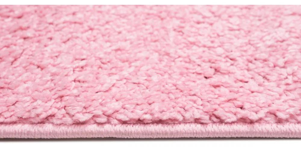Kusový koberec Shaggy Parba ružový 60x100cm