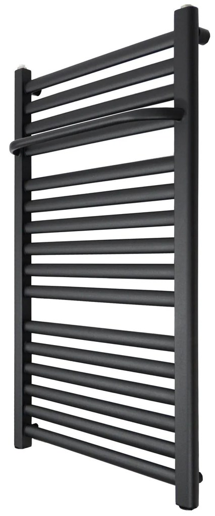 Regnis LE-R, vykurovacie teleso s vešiakom na uteráky 440x910mm, 446W, čierna, LE-R/910/440/D400/BLACK