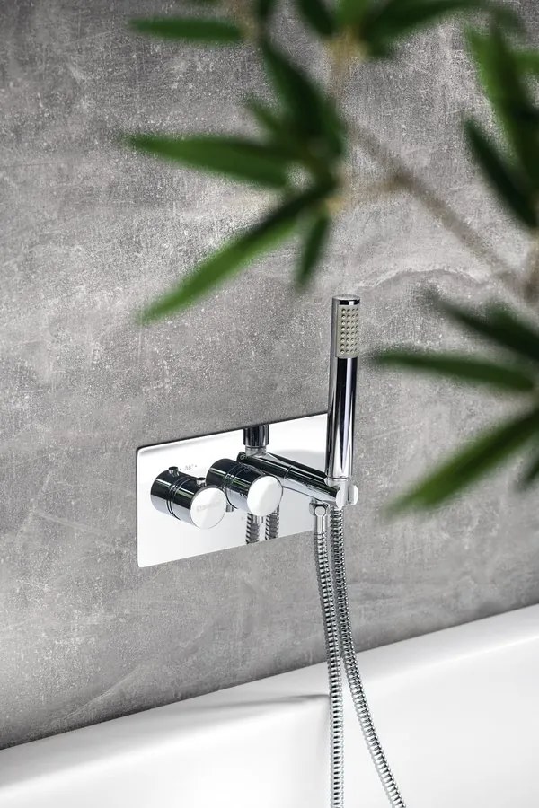 Sapho Sapho, RHAPSODY nástenná vaňová batéria, otočné ramineko, chrómová, 5586