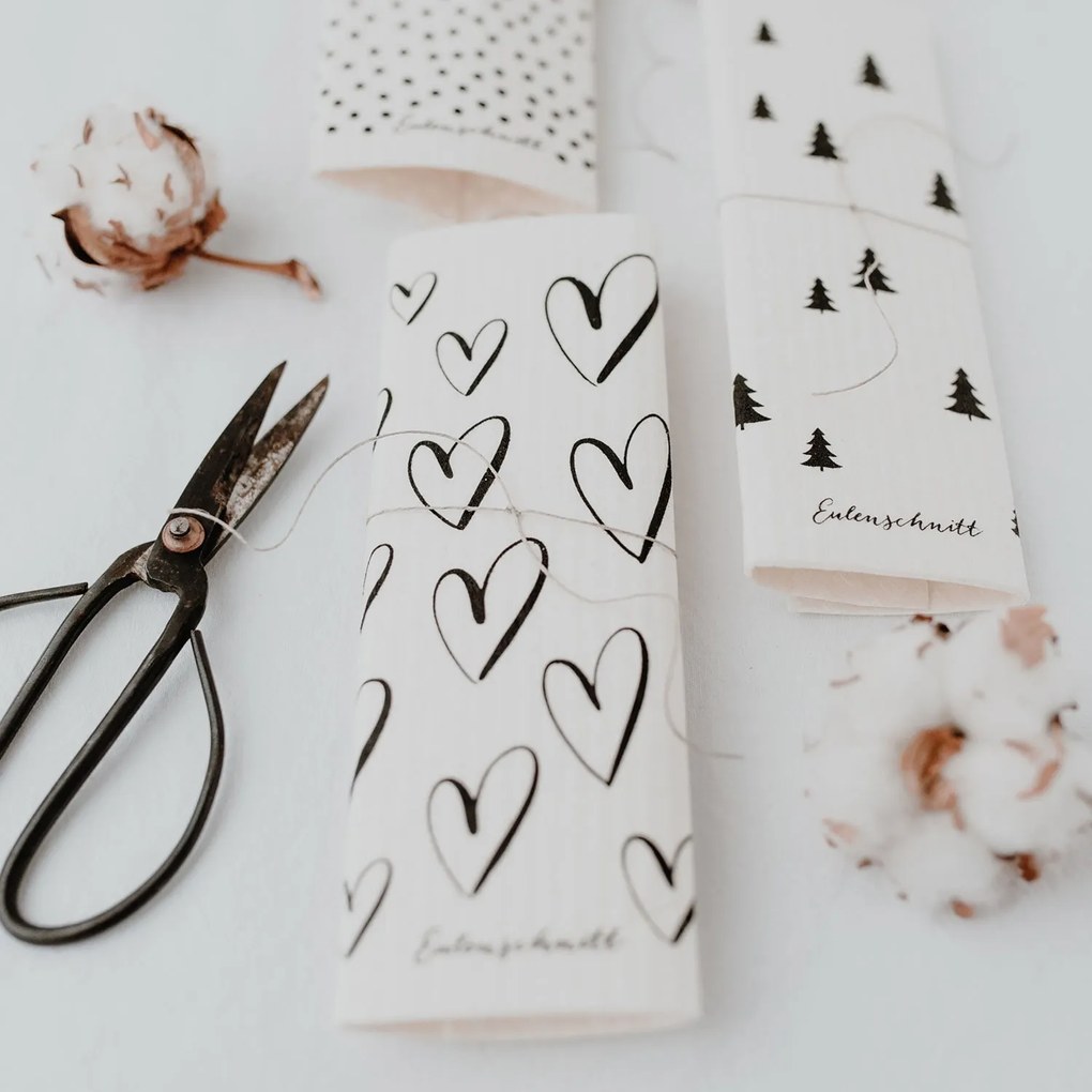 Eulenschnitt Prírodná hubová utierka Fir Trees – set 3 ks