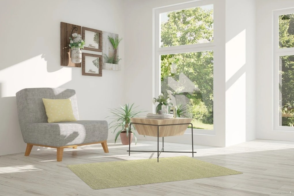 Oriental Weavers, Protišmykový ručne tkaný behúň Laos 159x, 120x160, zelená, chodba / predsieň