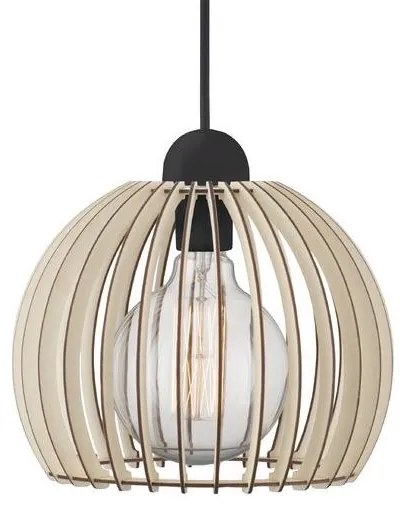 Nordlux Drevený závesný luster Chino pre žiarovku E27 ø25cm 84823014
