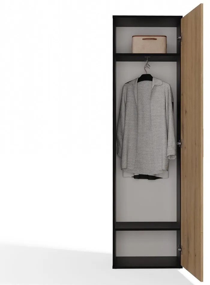 Predsieňová skriňa DUO dub artisan/antracit