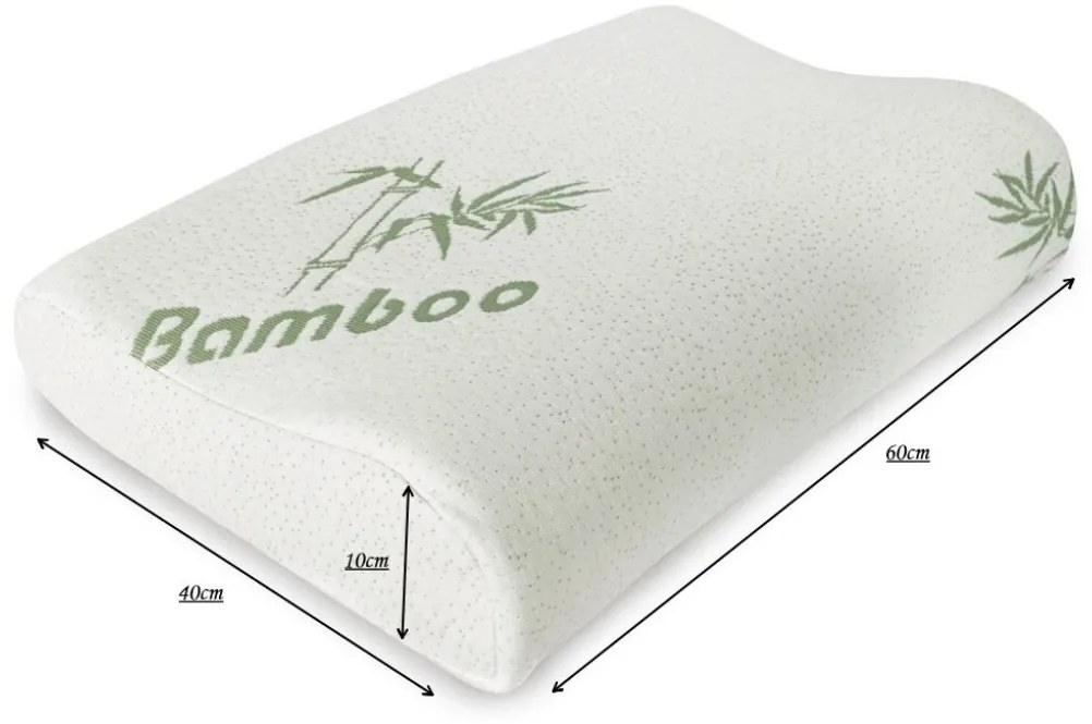 Anatomický vankúš luxury Bamboo Memory 40x60x10cm
