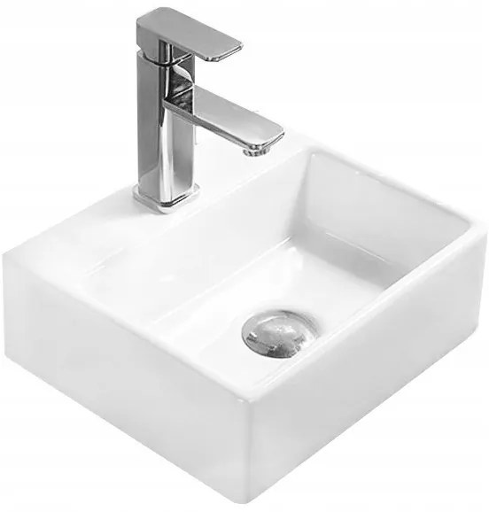 Keramické umývadlo na dosku MEXEN MINI 40x30 cm biele