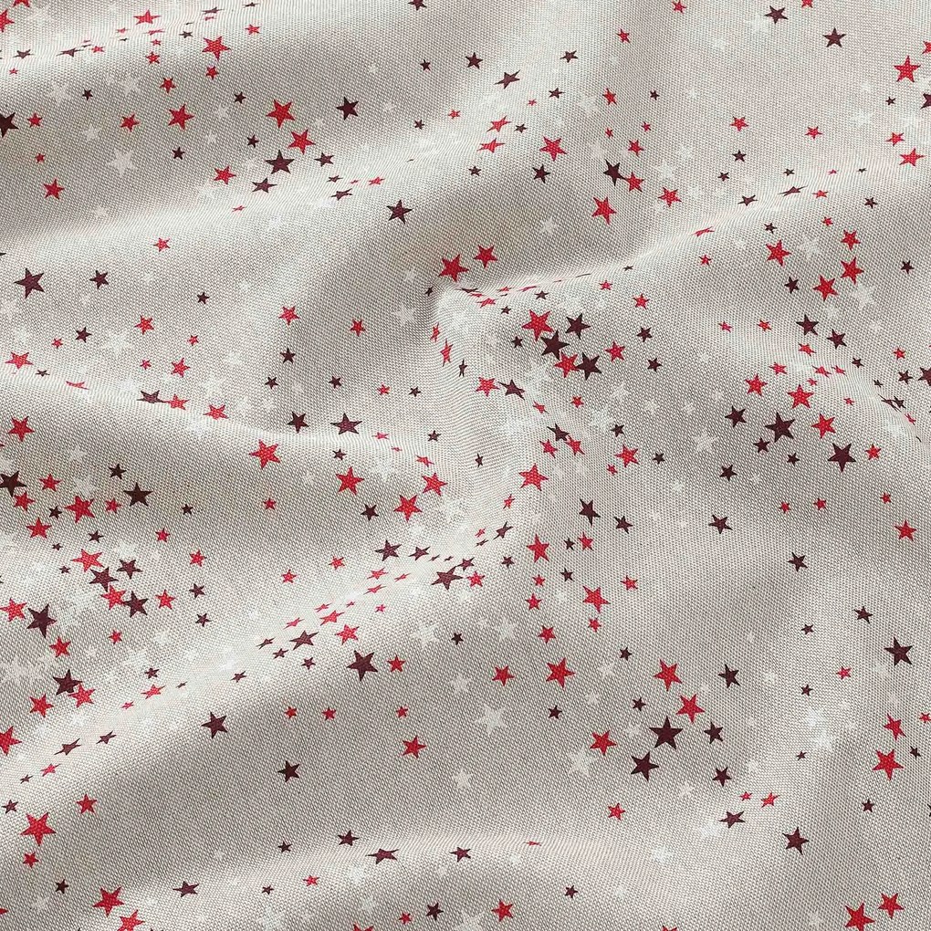 Goldea dekoračná obliečka na vankúš valencia - hviezdičky na režnej 40 x 40 cm