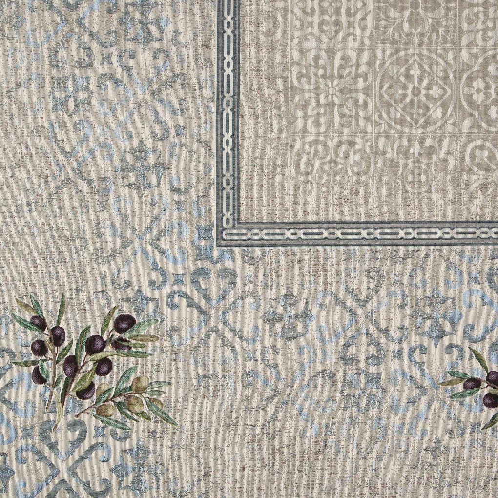 GOBELÍNOVÝ OBRUS OLIVE 140X180 CM VZOROVANÝ