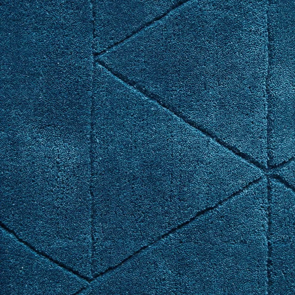 Modrý vlnený koberec Think Rugs Kasbah, 150 x 230 cm