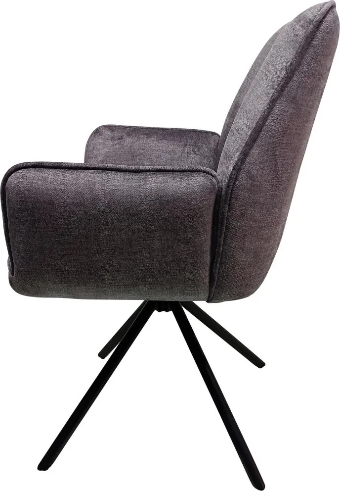 Jedálenská stolička Miracle, tmavo šedá látka