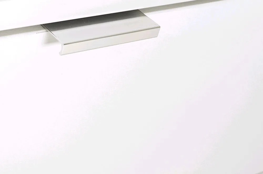 Vysoká vitrína Göteborg, biela / dub sonoma