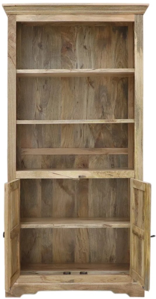 furniture-nabytek.cz - Dřevěná knihovna z masivu mango 100x200x45