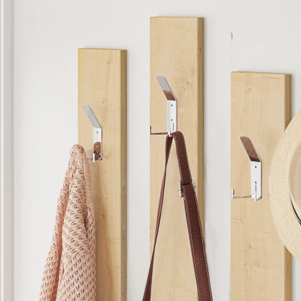 Predsieňová stena Houseland Ramda biela/dub prírodný