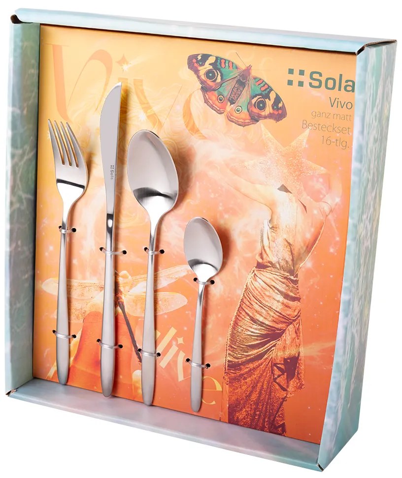 Príborový set 16 ks – Vivo matný - 140300
