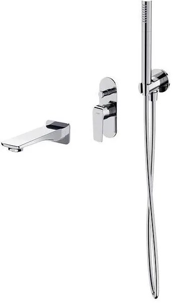 Cersanit S952-036 - Vanová sada s podomietkovou batériou CITY, lesklý chróm