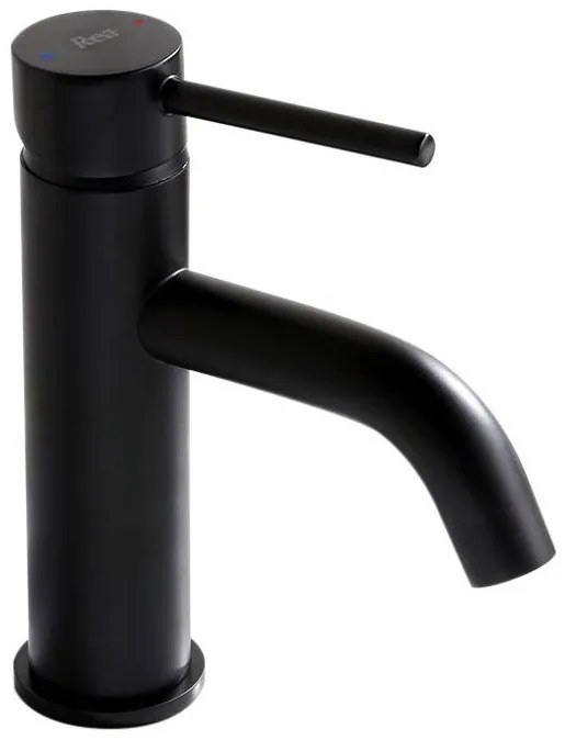 Umývadlová batéria MAXMAX Rea LUNGO - nízka - čierna