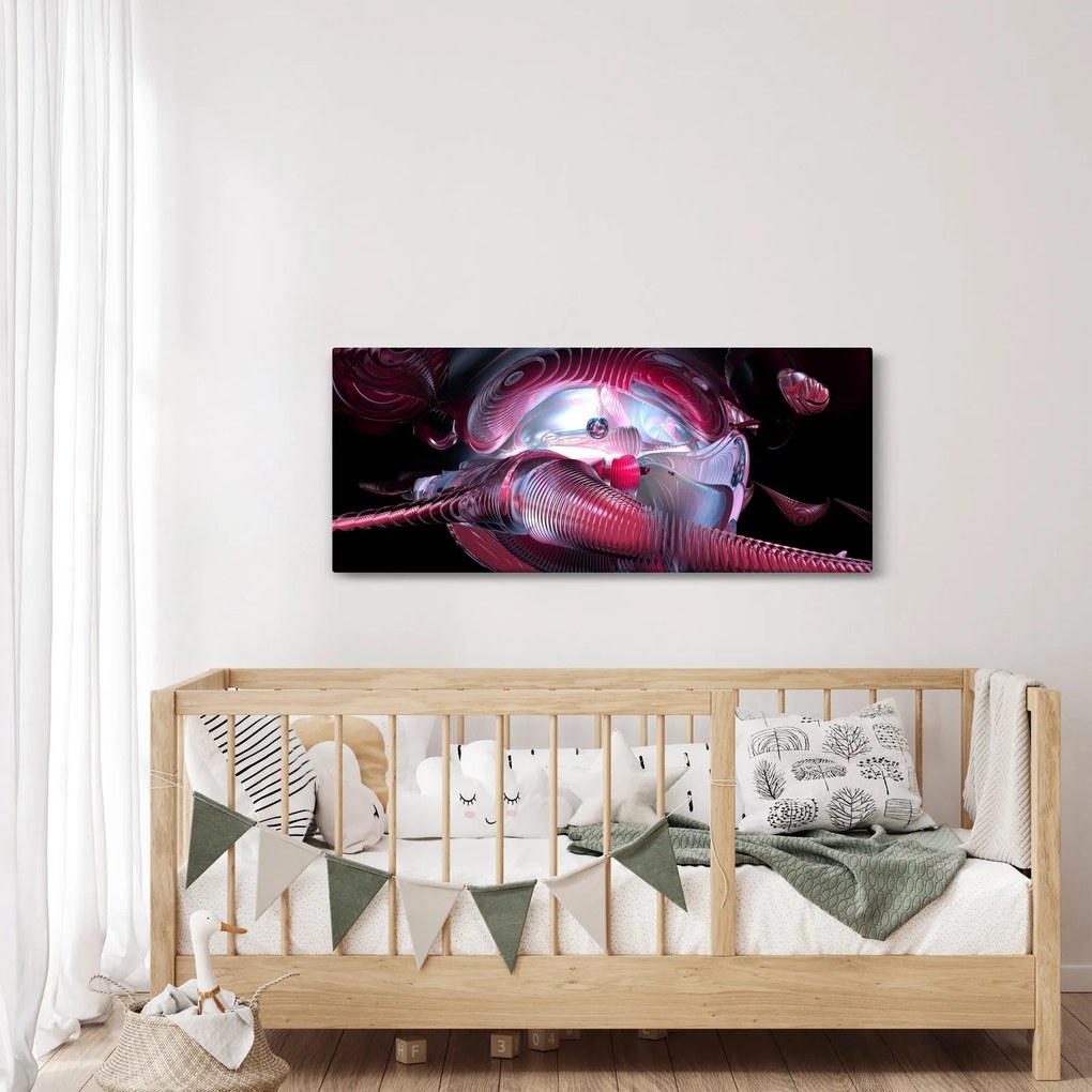 Obraz - Abstrakcie, vesmírne červy (120x50 cm)