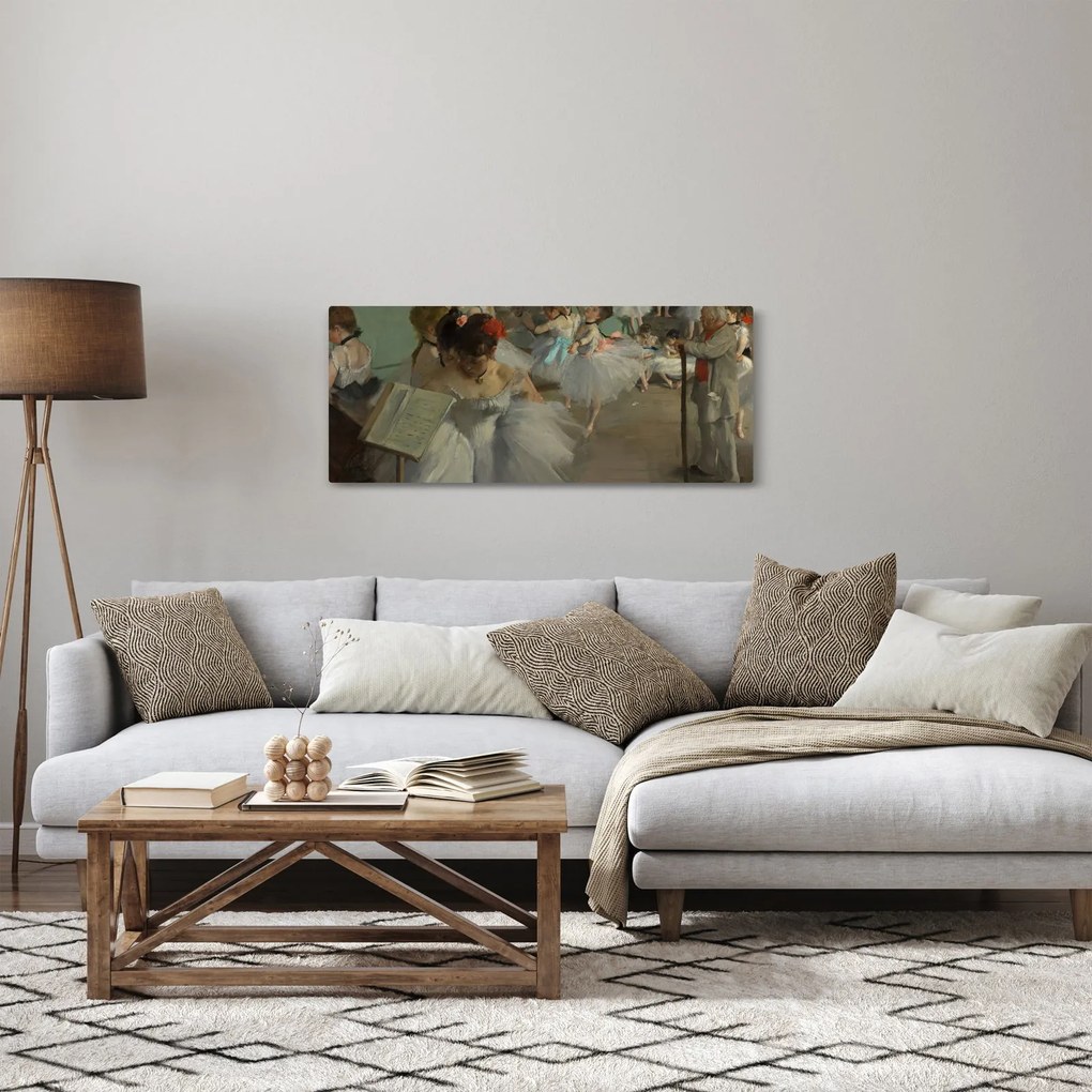 Obraz - Edgar Degas, The Dance Class, reprodukcia (120x50 cm)