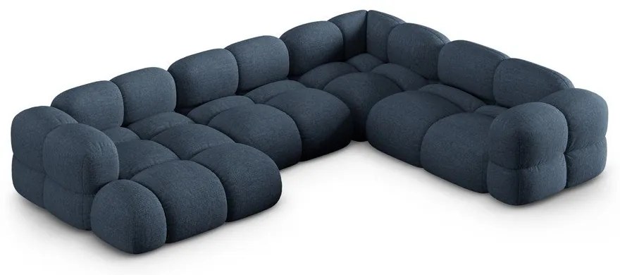 Tmavomodrá rohová pohovka (pravý roh/do tvaru "U") Loretto – Cosmopolitan Design