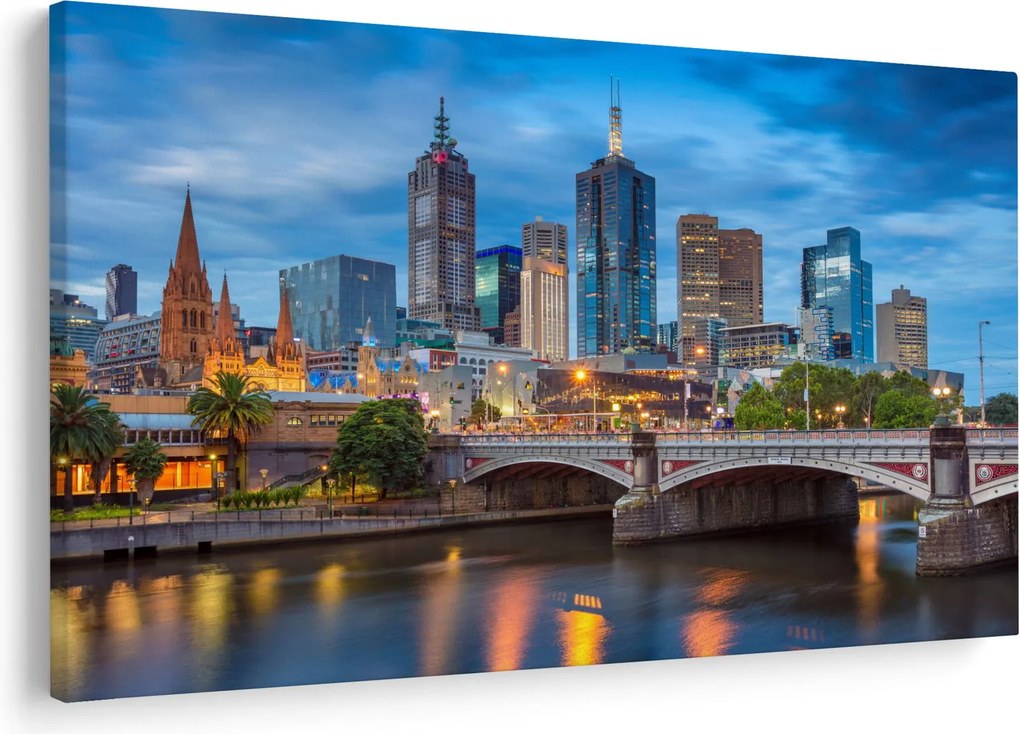 Obraz mesta Melbourne (90x60 cm)