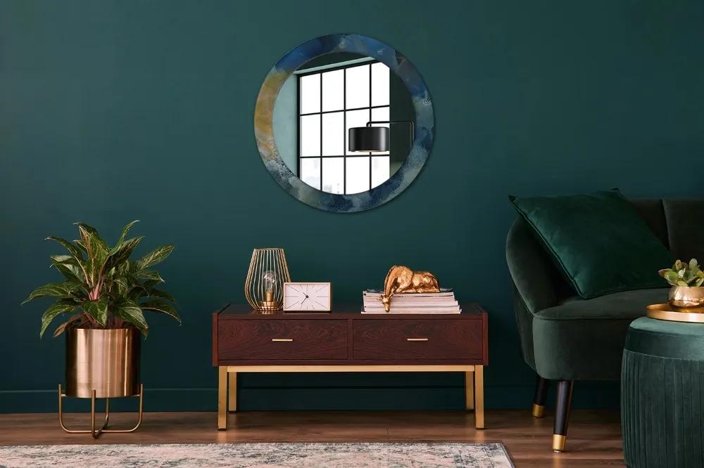 Okrúhle ozdobné zrkadlo Mramorový onyx fi 70 cm