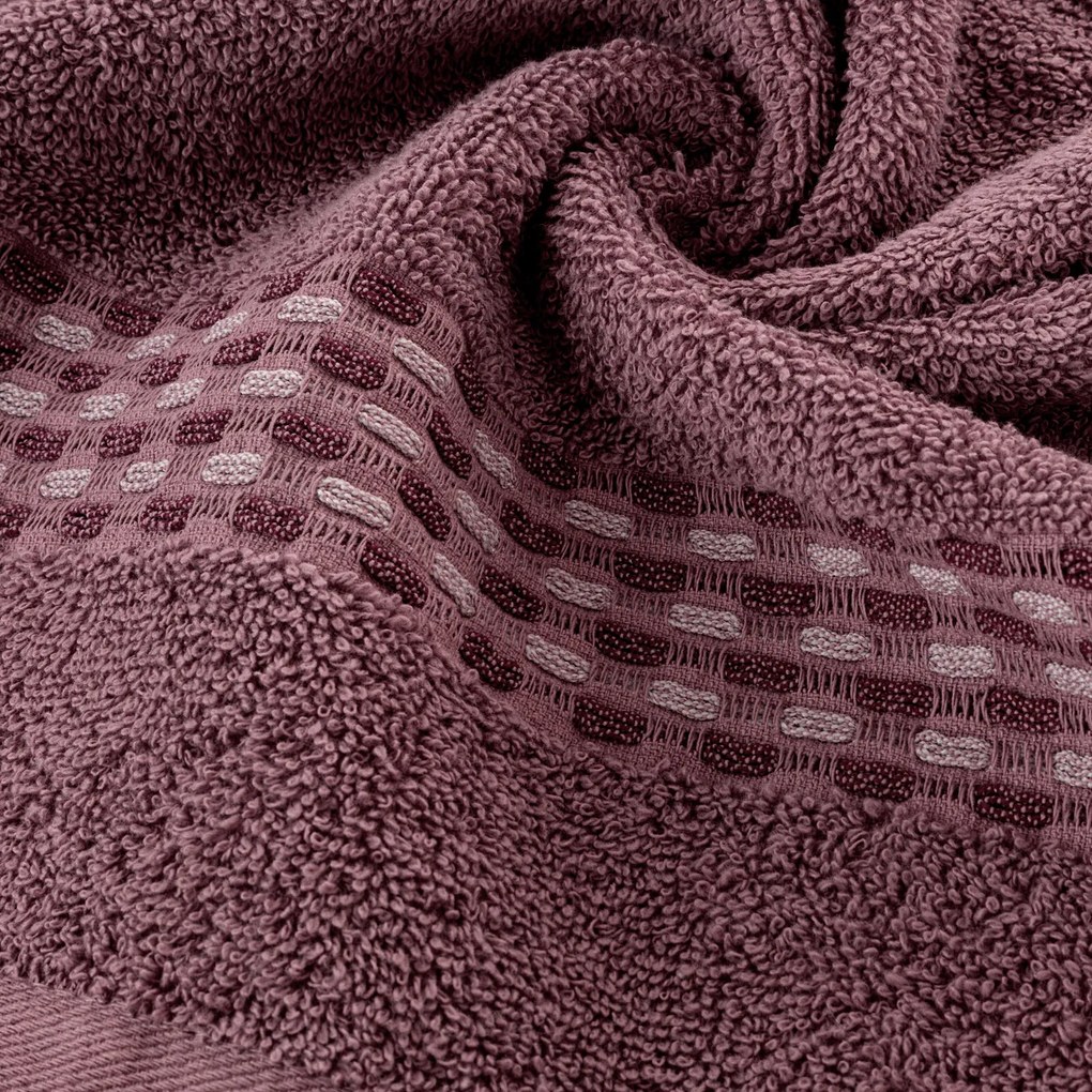 BAVLNENÝ UTERÁK RIVA (10) SADA 3KS 70X140 CM FIALOVÁ