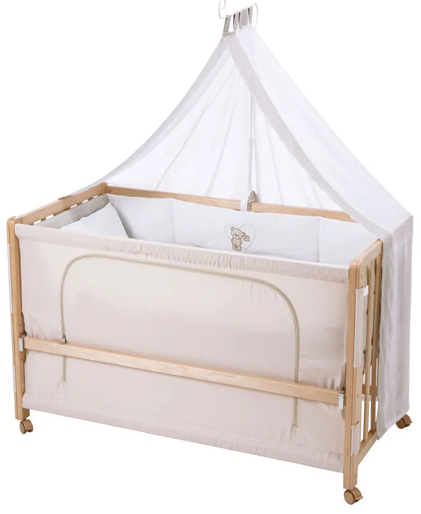 roba Detská postieľka Room Bed, 60 x 120 cm (medveď so srdiečkom, prírodná)  (100341028)