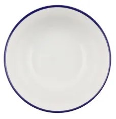 Jedálenská súprava 24 ks biela/modrá/porcelán