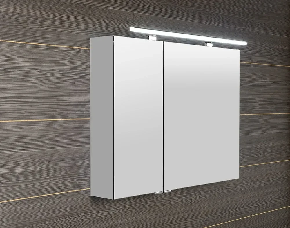 Sapho Sapho, MIRRÓ galérka s LED osvetlením, 100x70x16cm, biela, MC100-0030