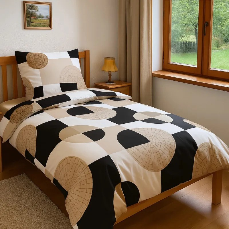 Jahu Bavlněné saténové povlečení DELUXE Twist 140x200, 70x90 cm