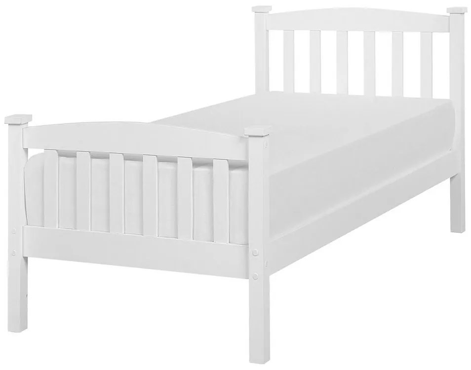 Jednolôžková posteľ 90 cm GERNE (s roštom) (biela). Vlastná spoľahlivá doprava až k Vám domov. 1007294