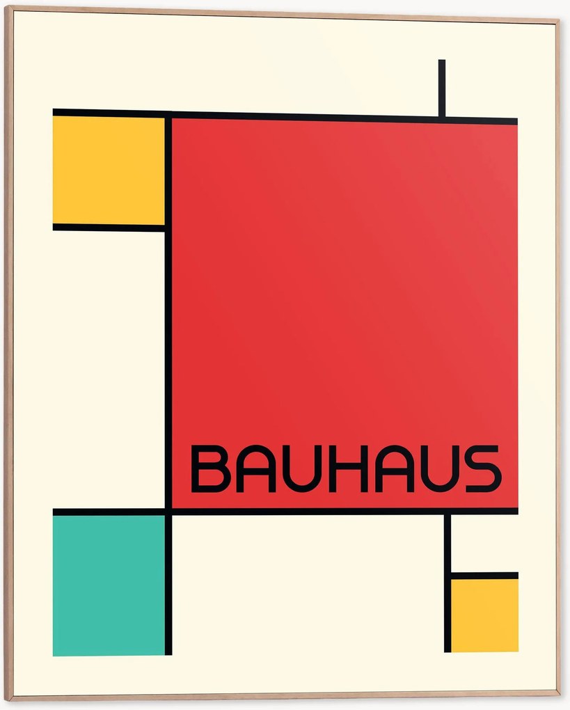 Nástenná dekorácia v ráme Bauhaus